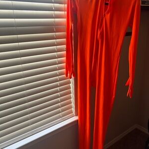 Bright Orange Full-Body Suit